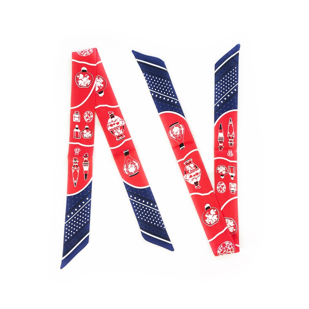 SOLD - 2 Twilly Scarves - Purse Twilly Scarf Pair